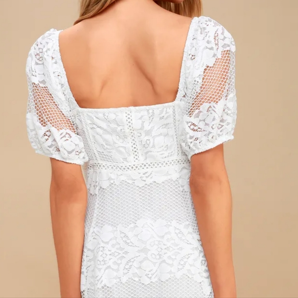 FREE PEOPLE White Babydoll Dress - Picture 5 of 15